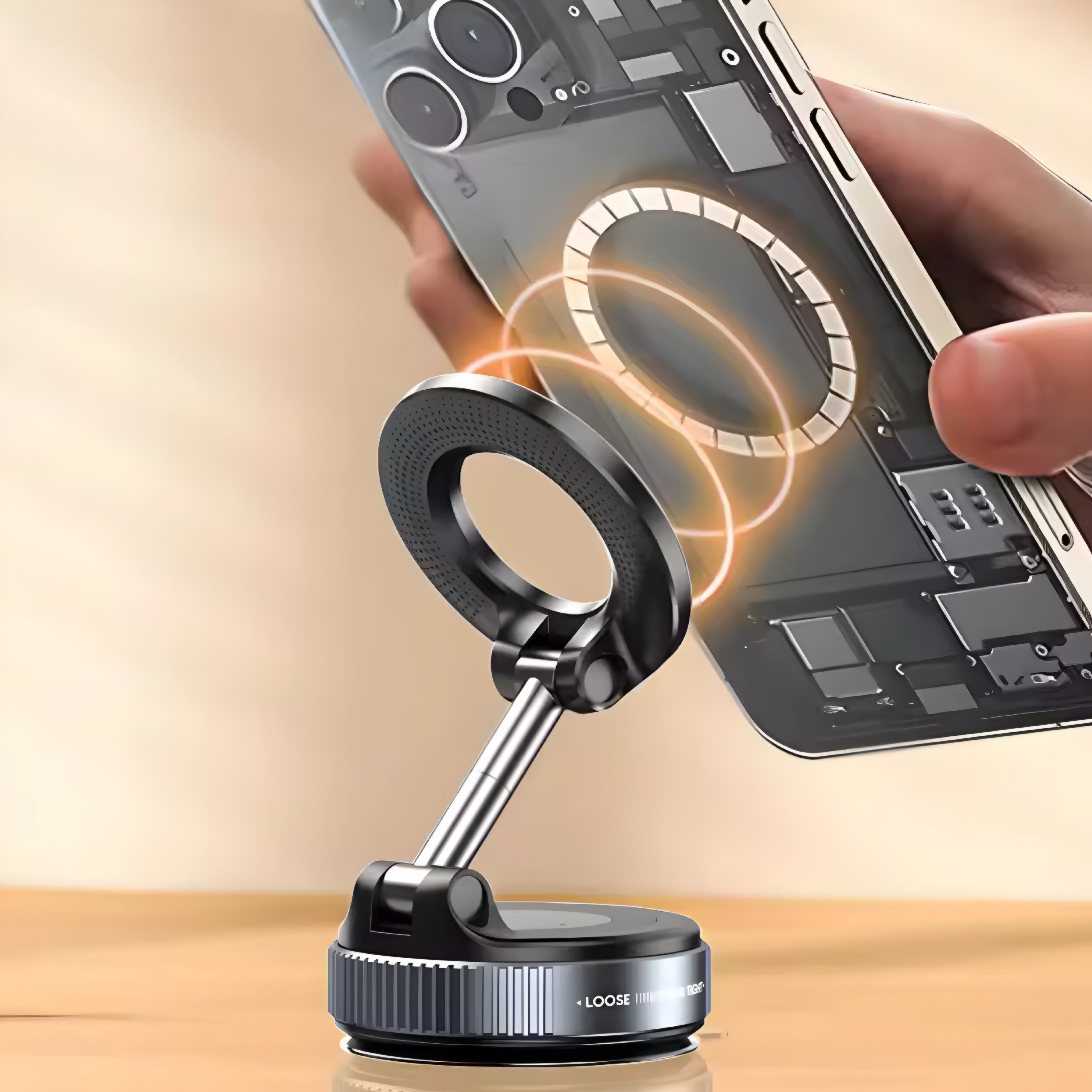 Supporto Auto Magnetico per Smartphone – Sicuro, Regolabile e Salvaspazio