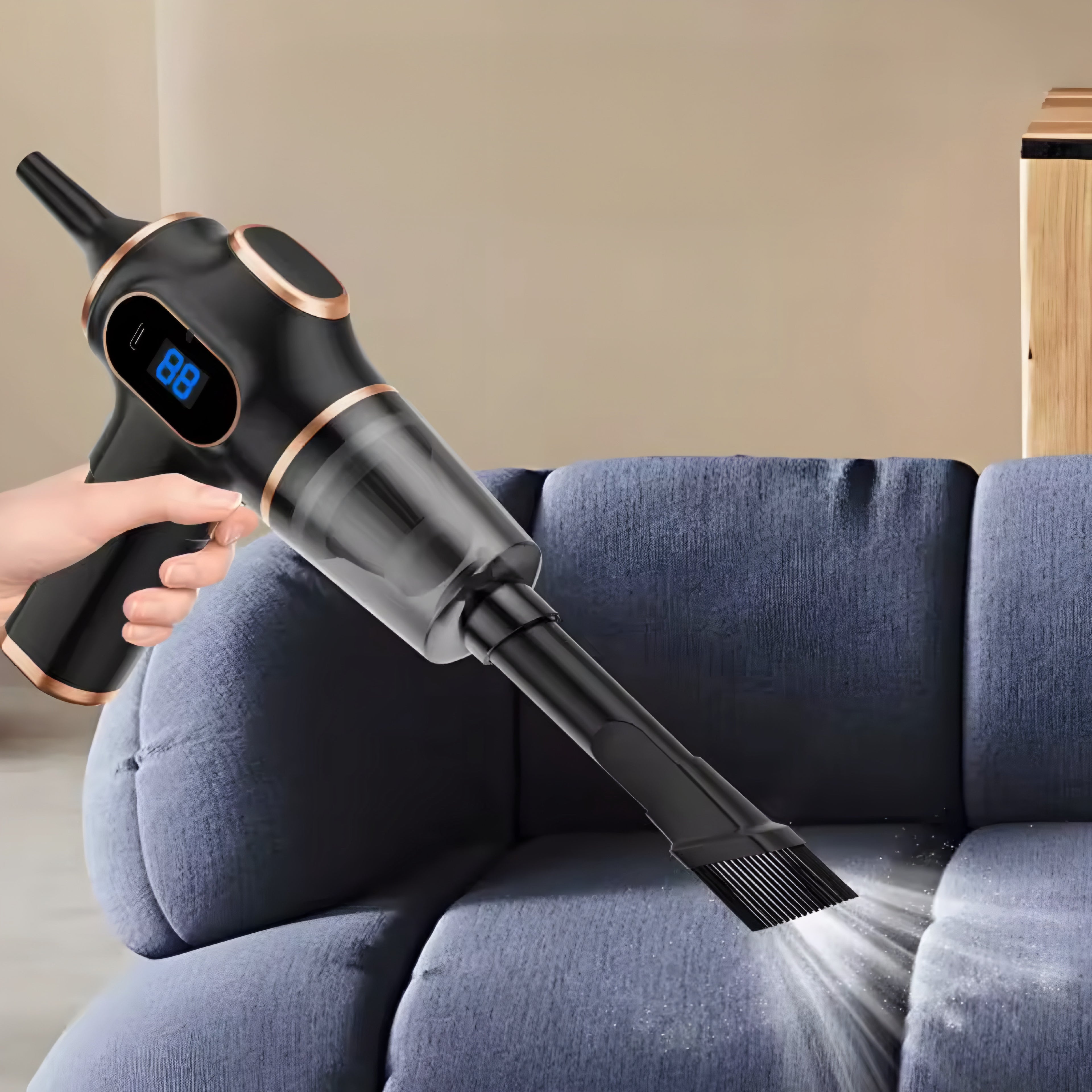 Aspirapolvere Portatile Senza Fili ABS – Potente Mini Aspiratore per Auto, Casa e Ufficio