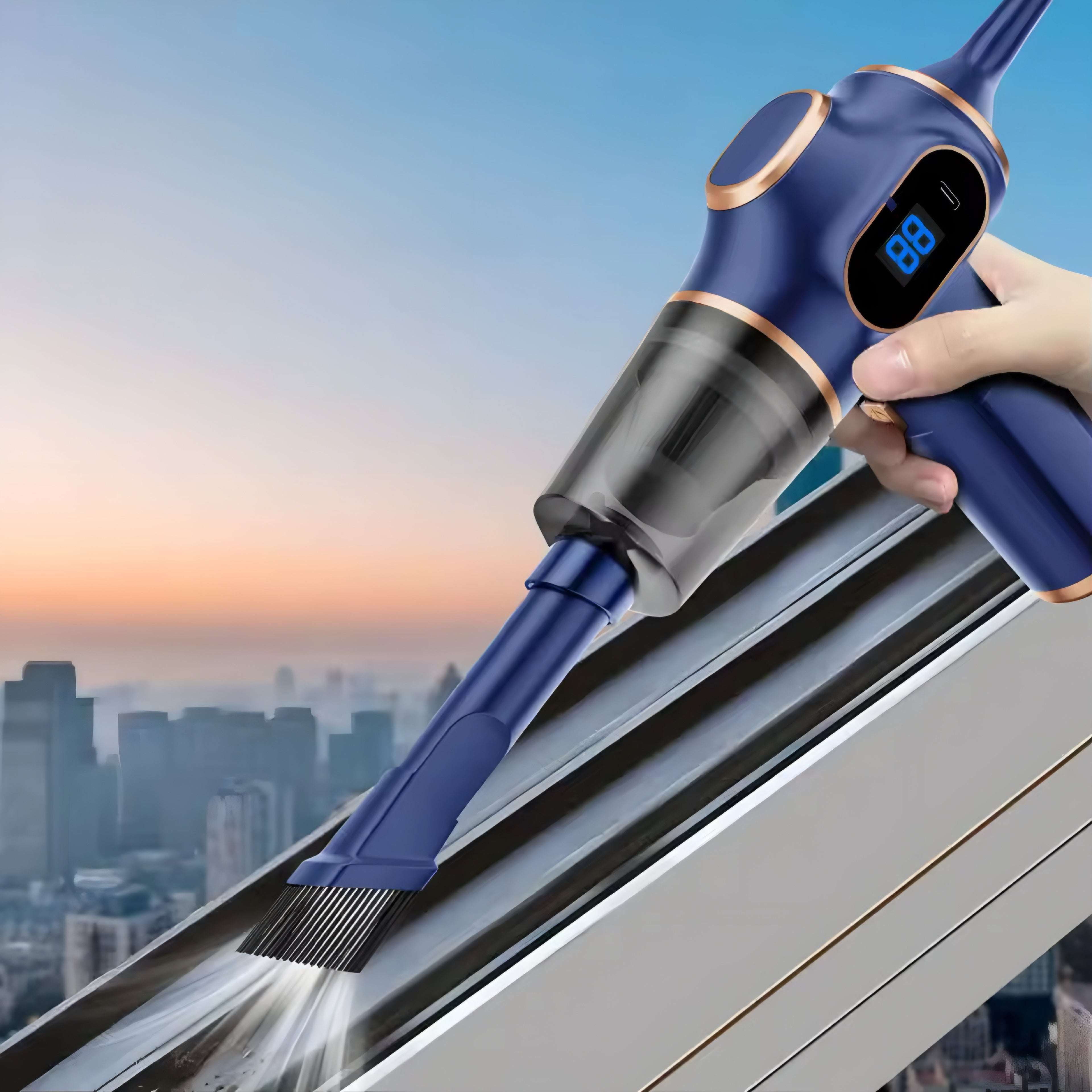 Aspirapolvere Portatile Senza Fili ABS – Potente Mini Aspiratore per Auto, Casa e Ufficio