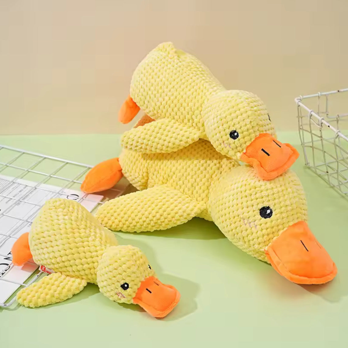 Giocattolo Morbido per Cani – Anatra Peluche da Coccolare