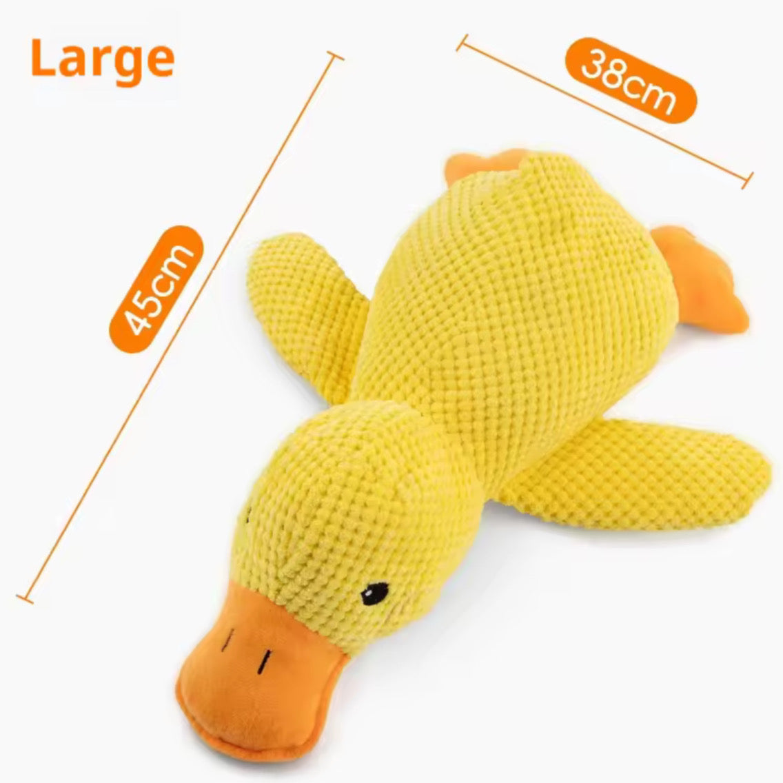 Giocattolo Morbido per Cani – Anatra Peluche da Coccolare