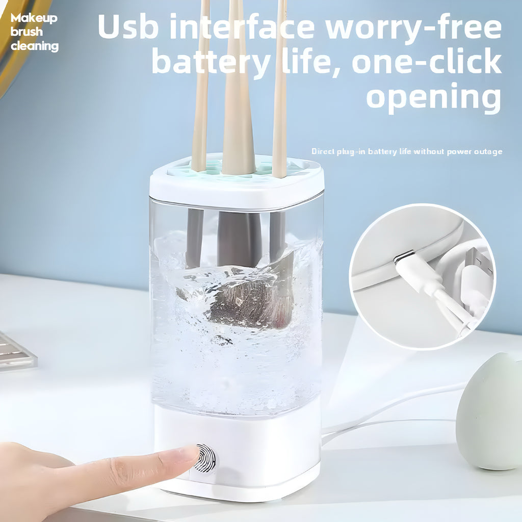 CleanBrush Pro – Pulitore Elettrico per Pennelli da Trucco USB