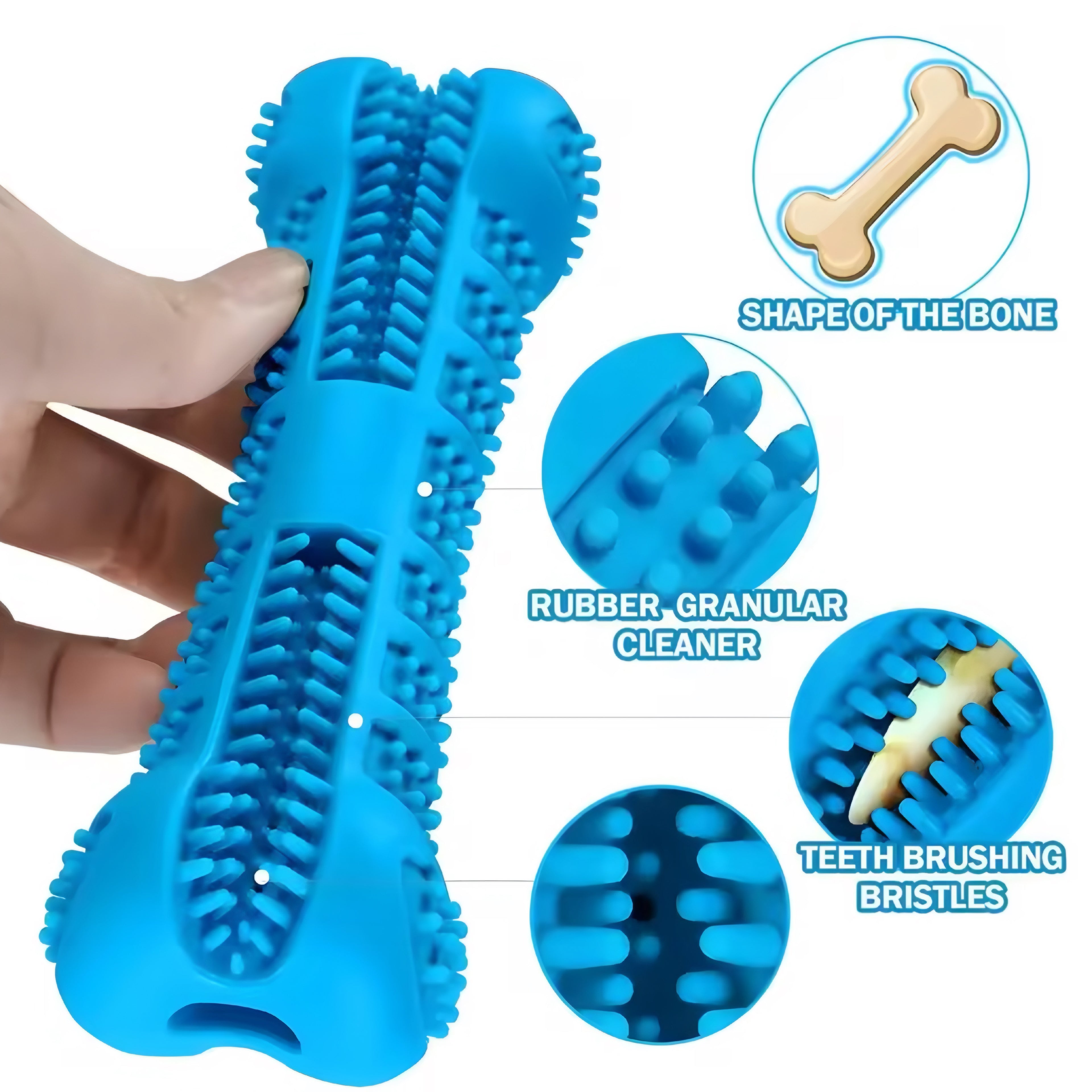 Spazzolino da Masticare 360° per Cani – Pulizia Dentale Divertente e Sicura